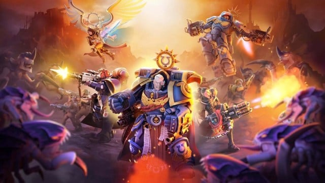 A screenshot of the cover art for Warhammer Tacticus