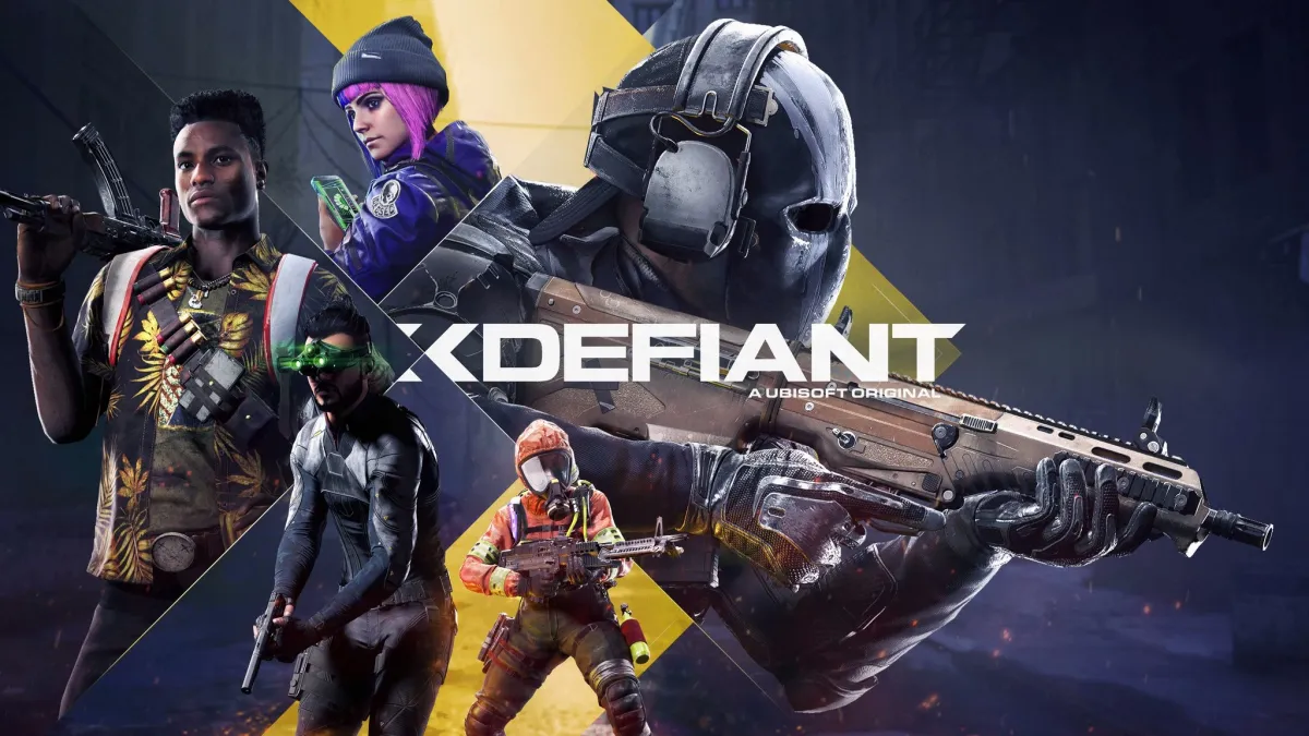 A screenshot of cover art for XDefiant