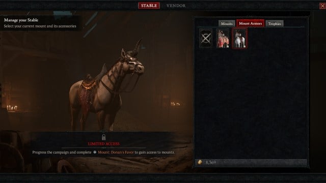 Diablo 4 horse mount.
