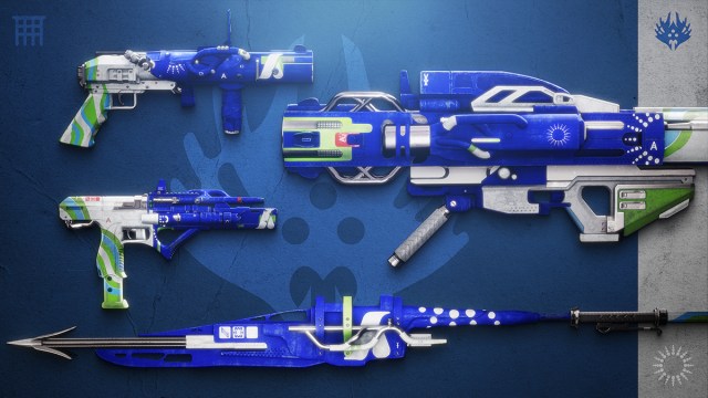 The full collection of weapons available via the Ghosts of the Deep dungeon in Destiny 2.