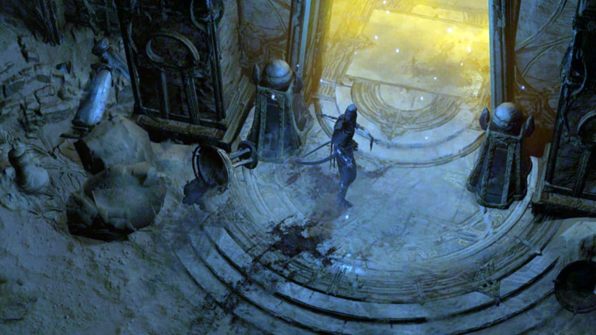 The entrance to Feral's Den in Diablo 4.