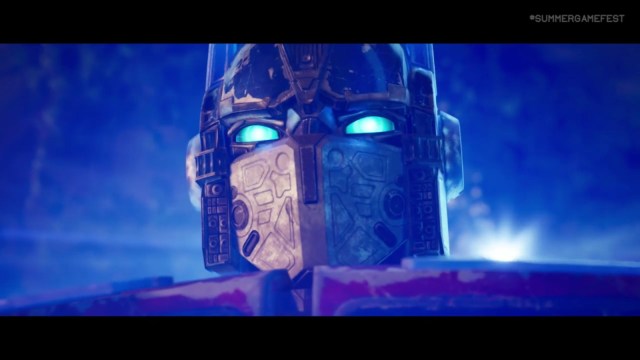 Optimus Prime is shown in the trailer for Fortnite's new update.