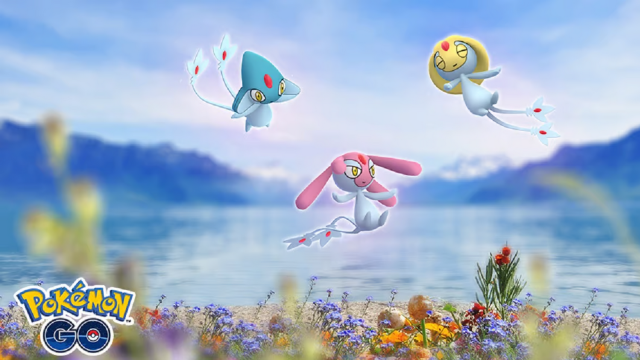 Uxie, Azelf, and Mesprit in Pokemon Go