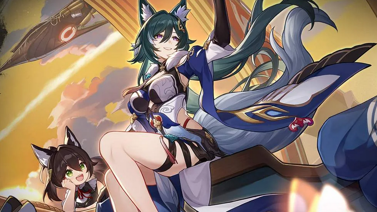 Yukong's official splashart, showing her sitting and looking up.