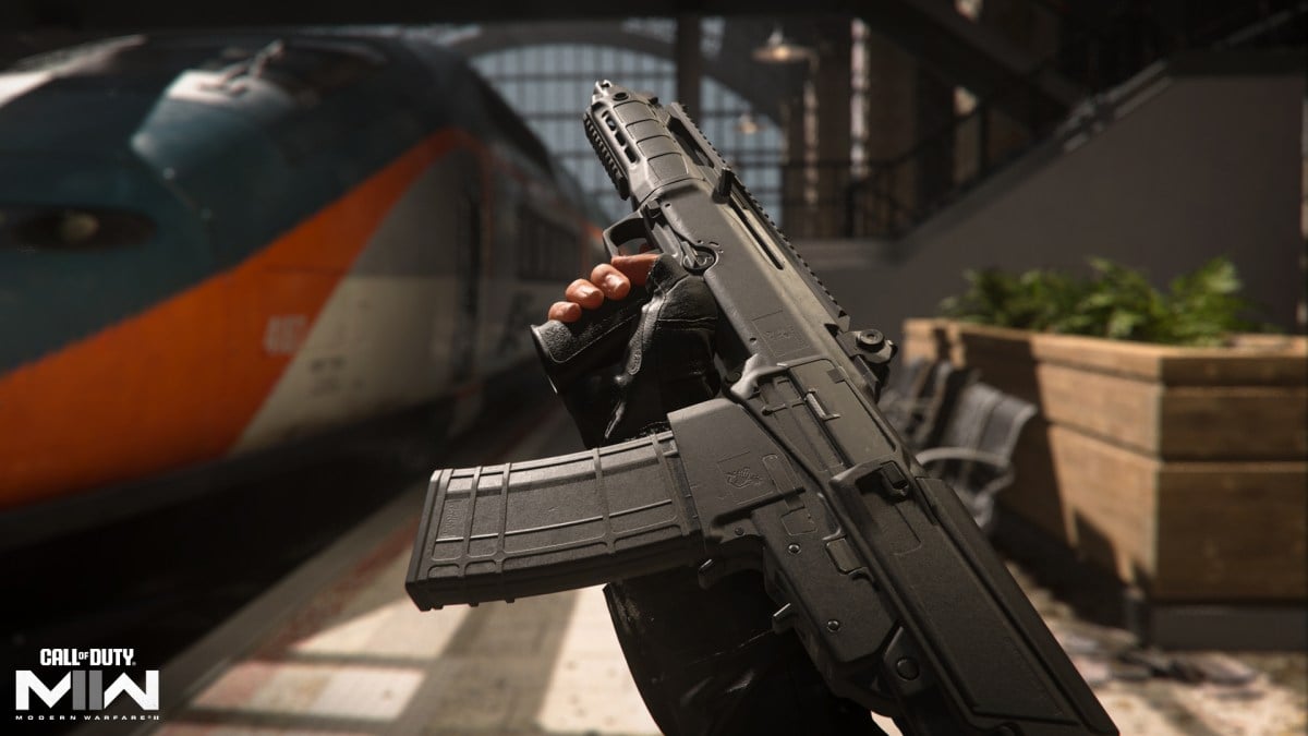 An image of the new season four assault rifle in MW2, the Tempus Razorback.
