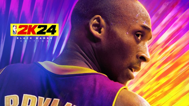 Kobe Bryant on the cover of the Black Mamba Edition of NBA 2K24.