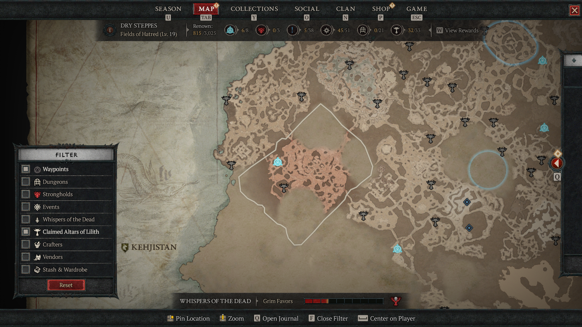 All Diablo 4 Altars Of Lilith Locations In Dry Steppes