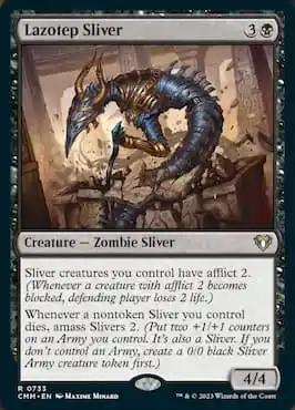 MTG Commander Masters'da Lazotep Sliver aracılığıyla Sliver Zombie'nin Görüntüsü Sliver Swarm Prekon Güvertesi