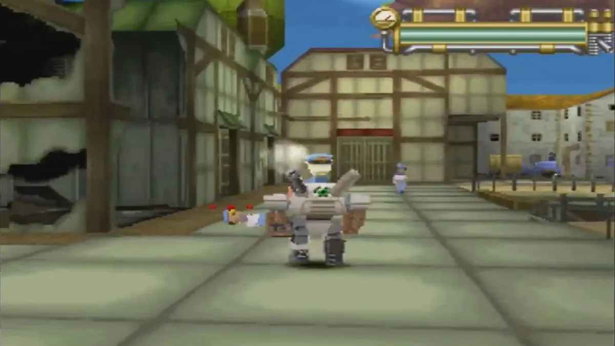 An image of an anthropomorphic animal roaming the streets of a city in Tail Concerto.