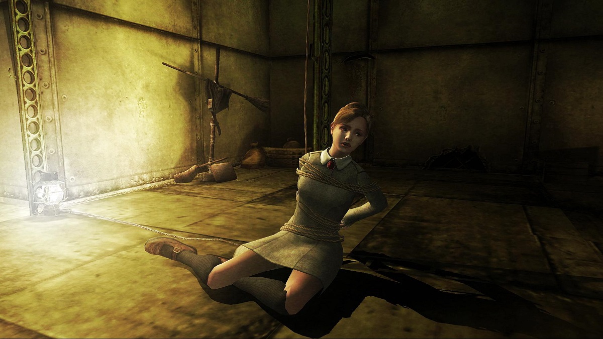 An image of Jennifer trapped in a room in Rule of Rose.