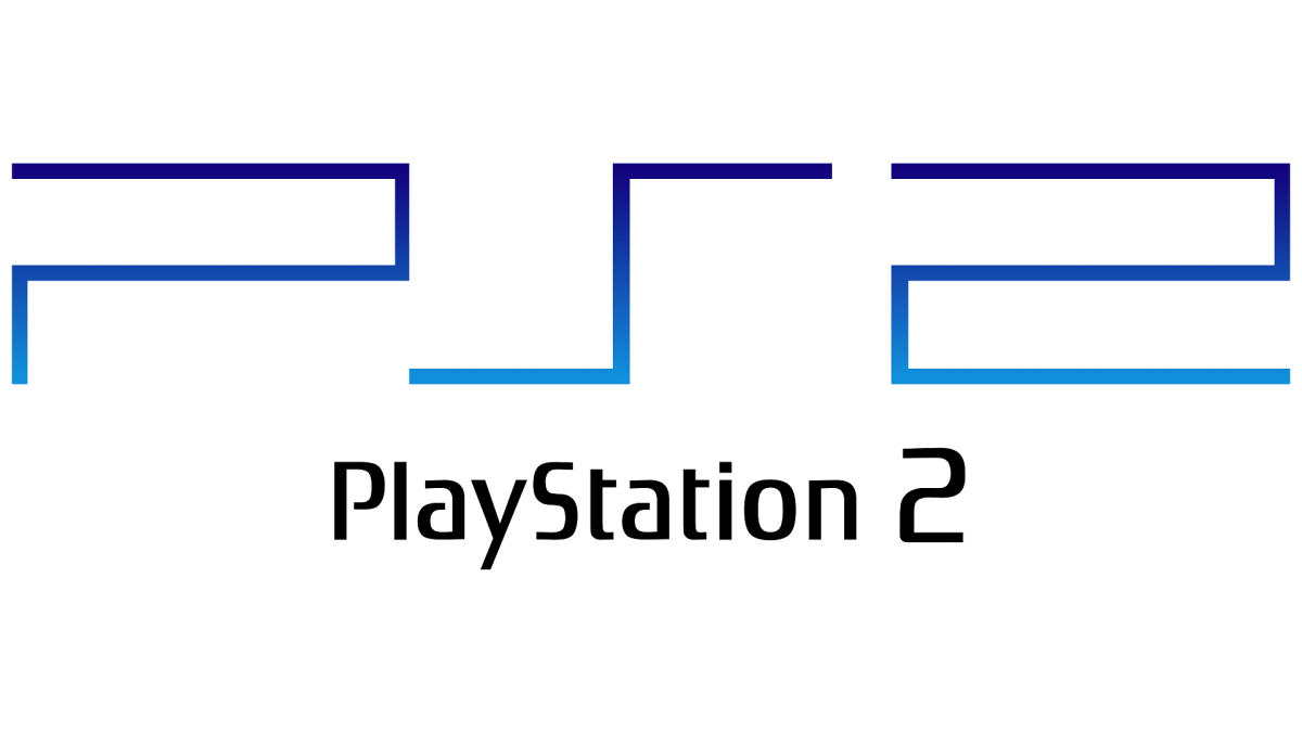 A logo of the Sony PlayStation 2 on a white background.