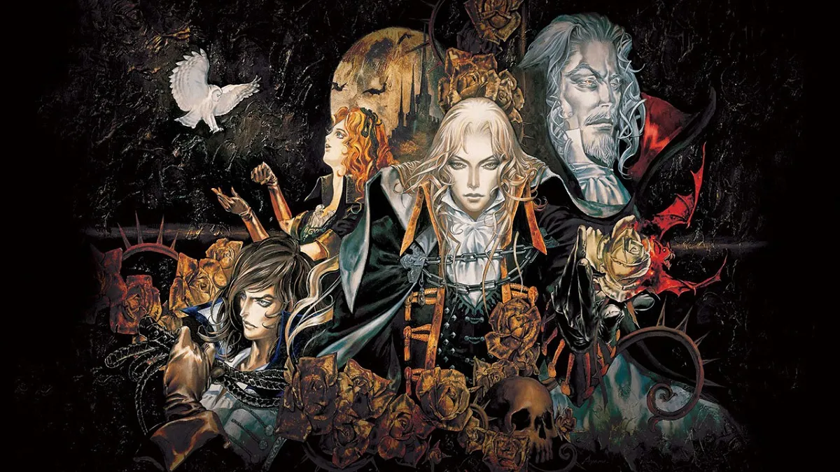 An image of the main cast of Castlevania: Symphony of the Night.
