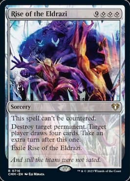 Multiple Eldrazi attacking through Rise of the Eldrazi Commander Masters MTG card