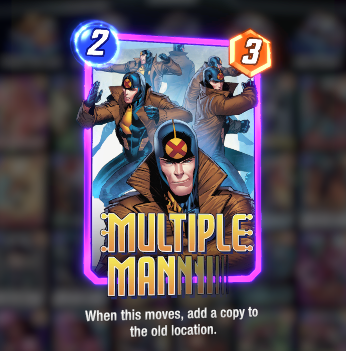 Multiple Man card in Marvel Snap