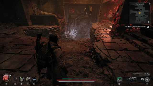 The first burial chamber in Remnant 2's The Lament. 