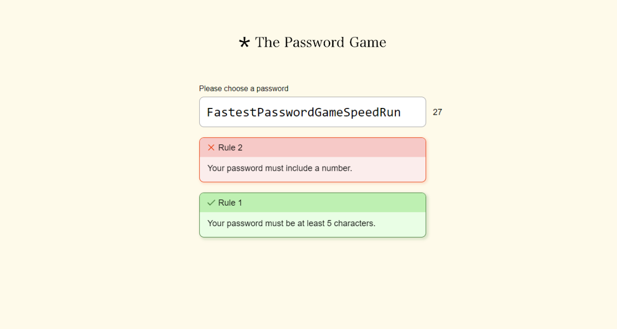 How Far Can You Get In The Password Game Before Tapping Out