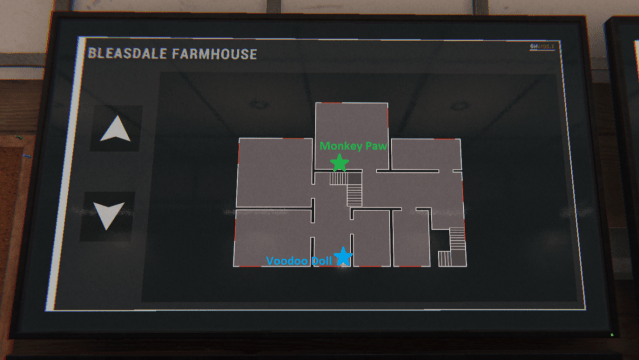 A map of the second floor of Bleasdale Farmhouse. 
