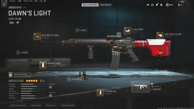 Image featuring a mid-range M4 loadout for Call of Duty DMZ