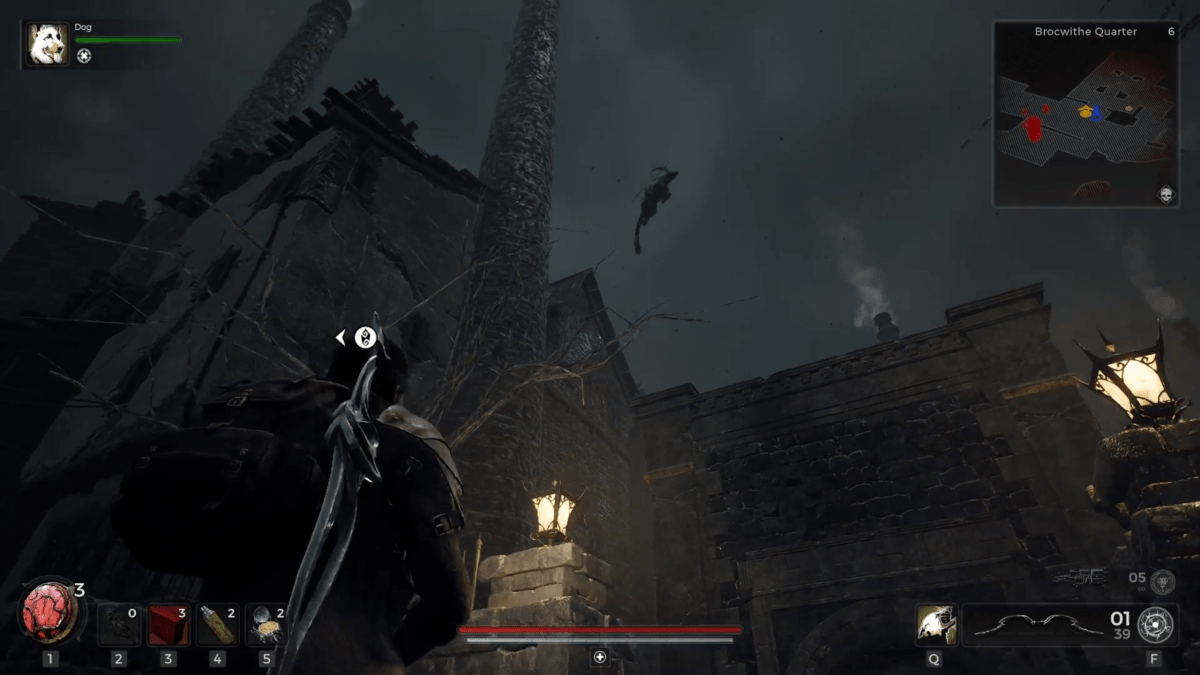 The Huntress boss jumps off the rooftops in Remnant 2.