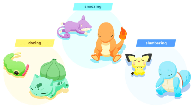 Dozing, snoozing, and slumbering Pokémon