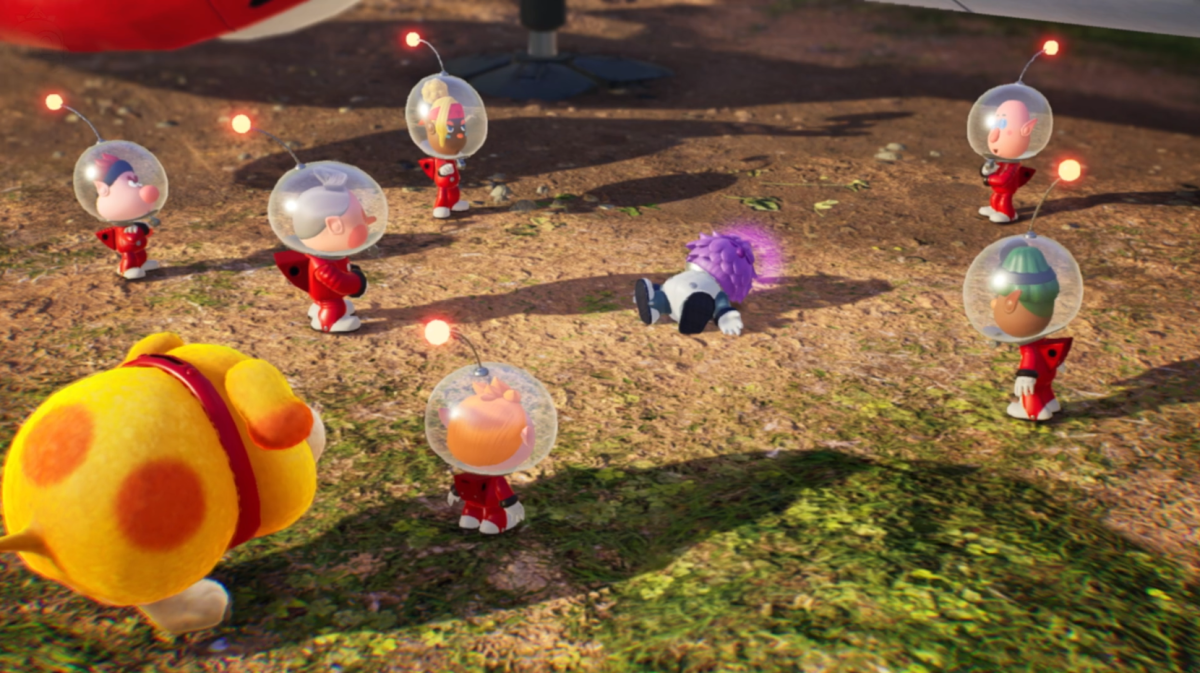 A Leafing prepares to be cured in Pikmin 4