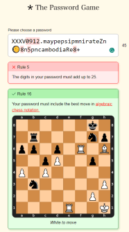 How To Beat The Password Game Rule 16 What Is Algebraic Chess Notation 