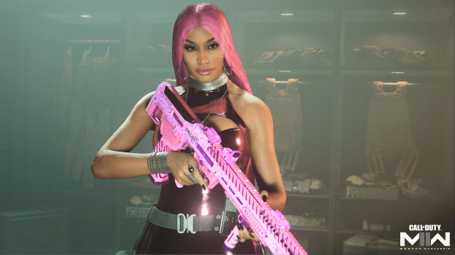 Nicki Minaj's new Operator skin in MW2.