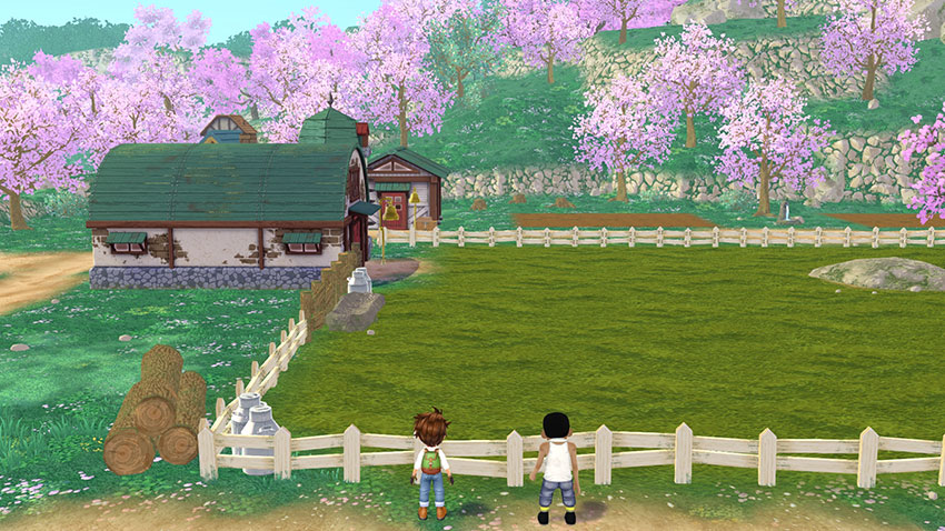 First shot of the farm in Story of Seasons a Wonderful Life