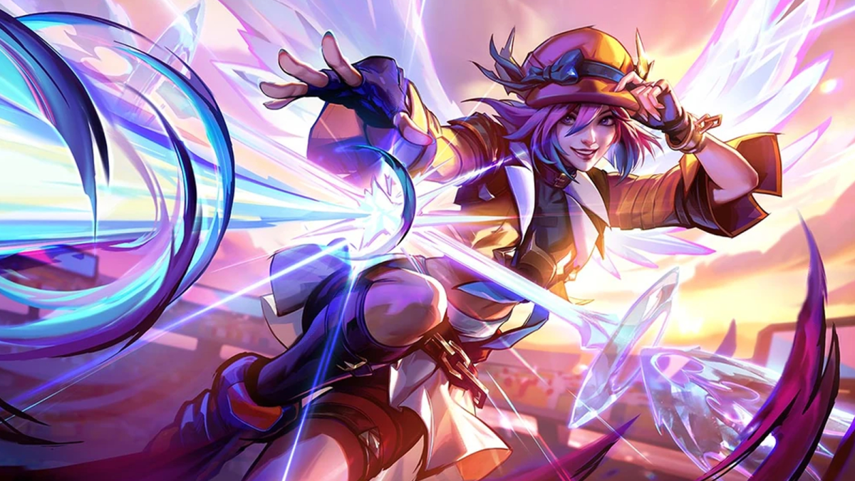 Soul Fighter Lux launches one of her prismatic attacks in League of Legends.