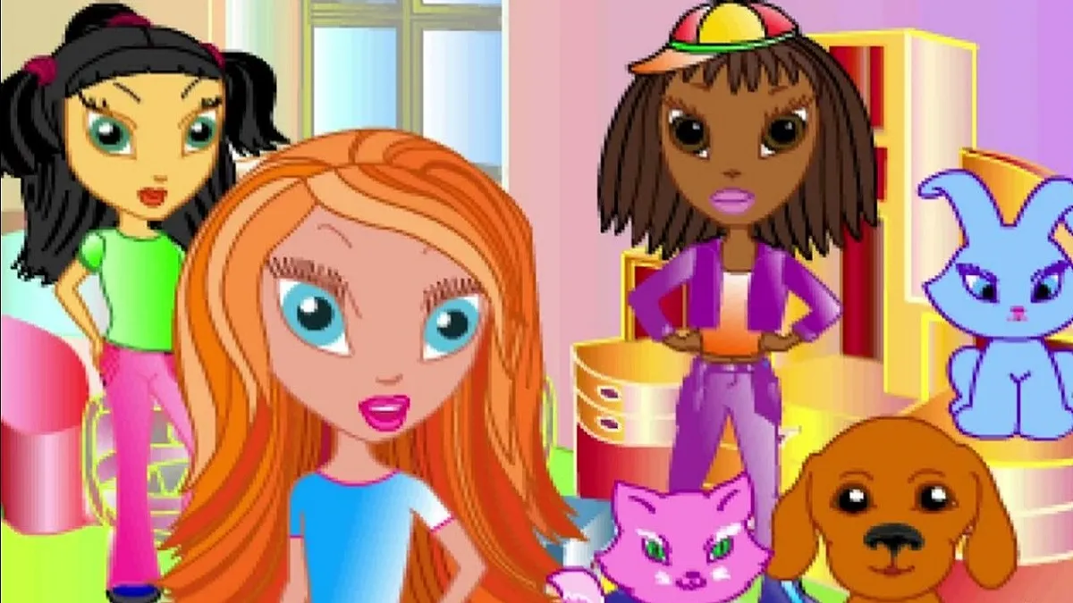 An image of the main cast of Cindy's Fashion World.