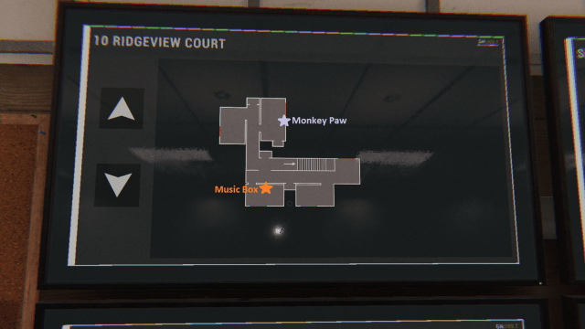 A map of the second floor of 10 Ridgeview Court. 