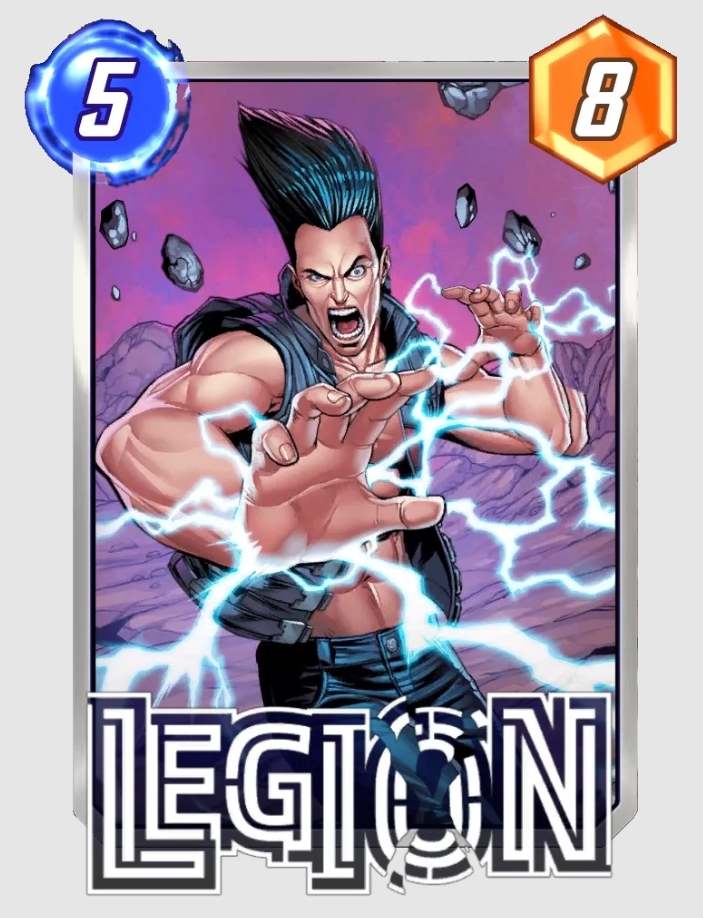 An image of the Marvel Snap card Legion.
