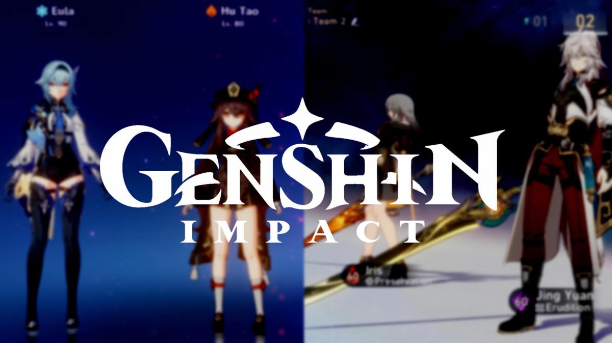 The team setup screens in Genshin Impact and Honkai: Star Rail.