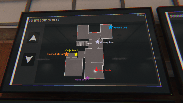 A map of the main floor of 13 Willow Street. 