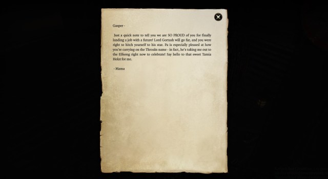 A note in Baldur's Gate 3 found on the body of a defeated enemy.