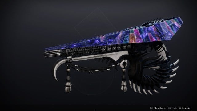 The Tesselation fusion rifle, as seen in the Collections screen.