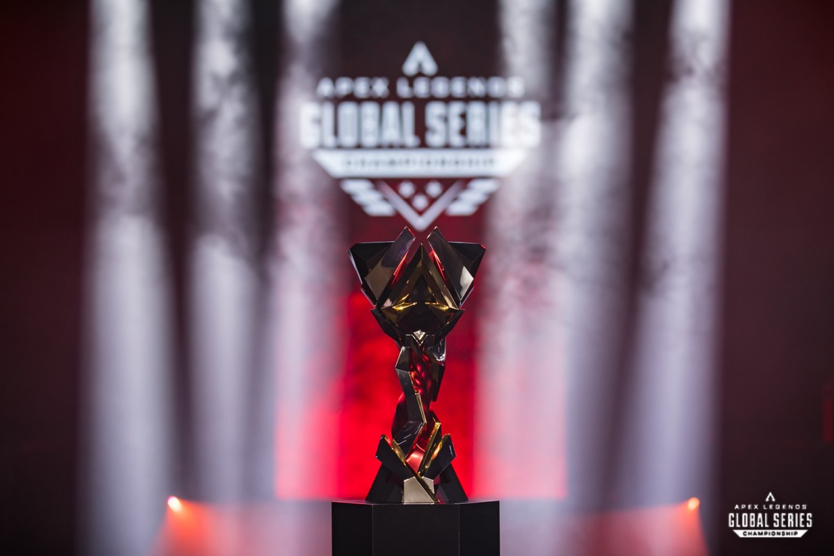 The ALGS Championship Trophy on the mainstage.