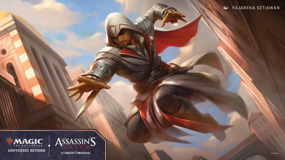 Изображение на Assassin Throgh MTG Assassins Creed Set