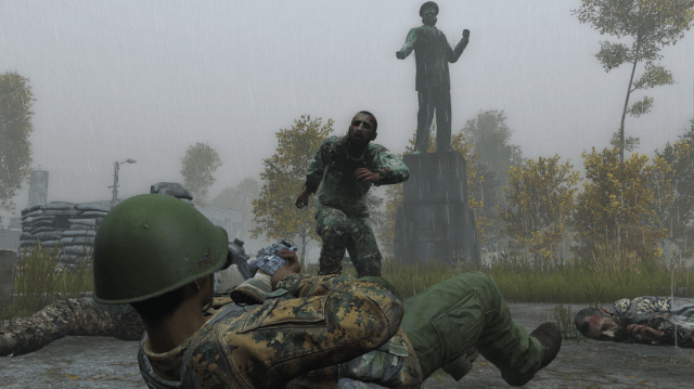 Prone killing Zombies in DayZ 