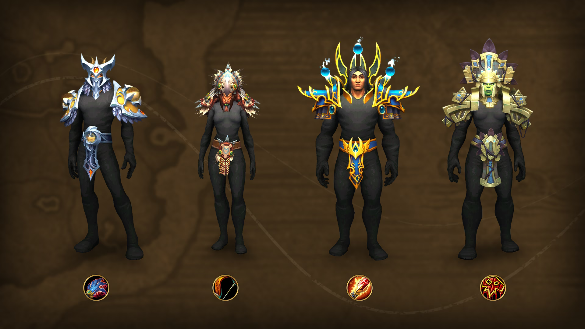 All Trading Post class armor sets and weapons in WoW Dragonflight Dot
