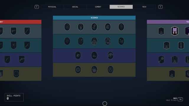 Full skill tree in Starfield