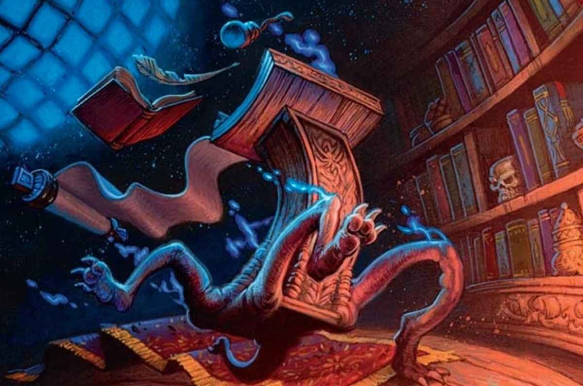 Image of magical furniture through MTG Living Lectern Wilds of Eldraine