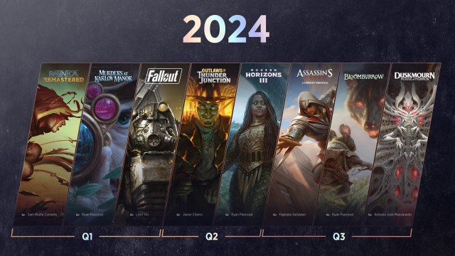 Image of all MTG sets in 2024