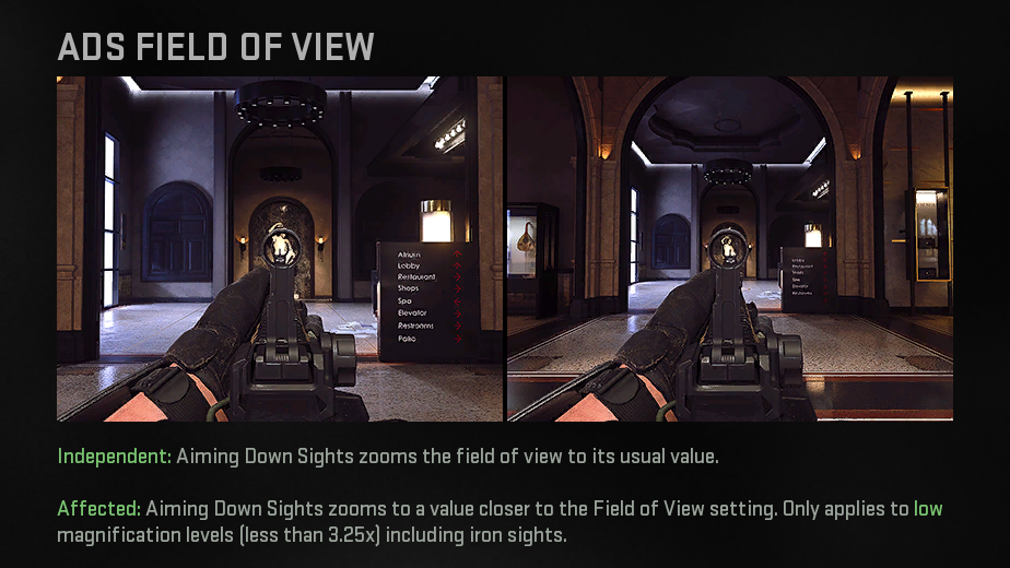 The ADS FOV setting in MW2.