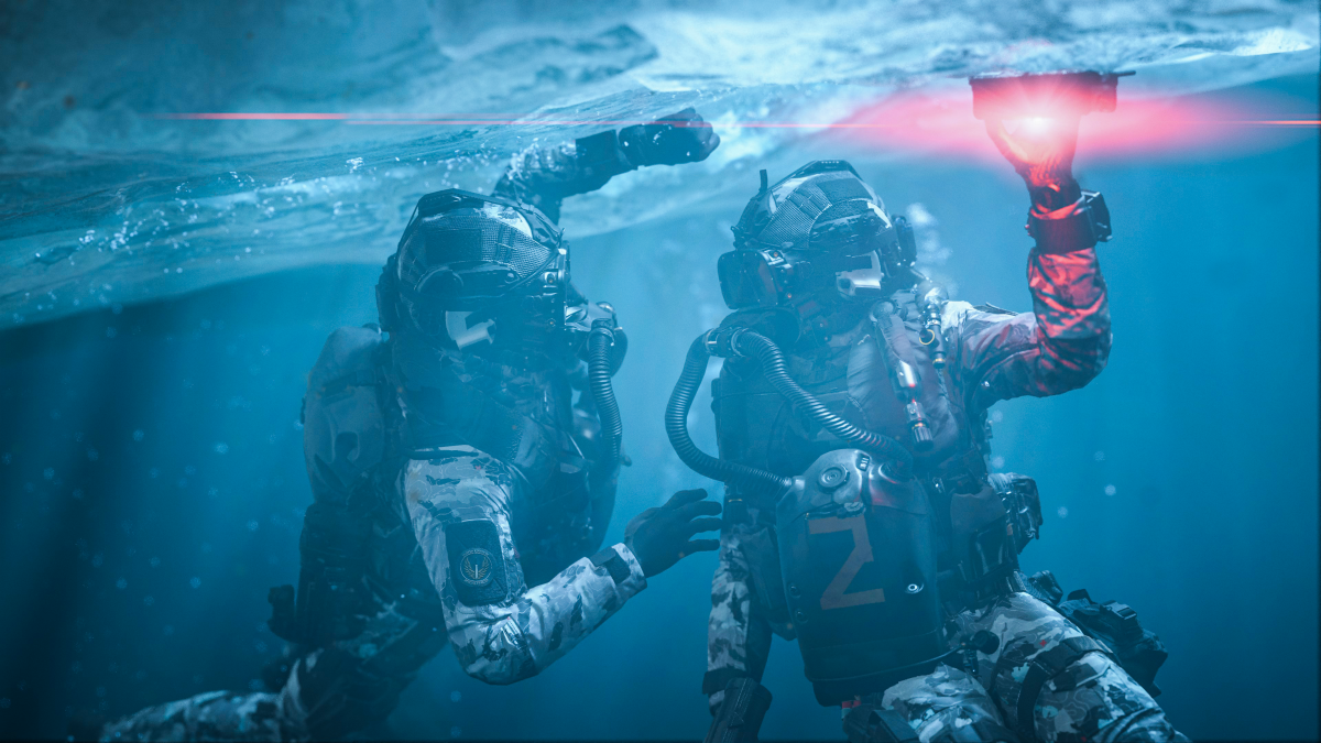 CoD soldiers on an underwater mission.