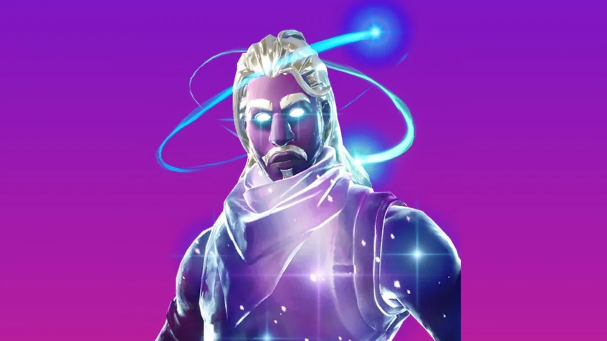 blue and purple galaxy skin fortnite