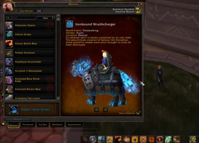 Ironbound Wraithcharger mount in wow