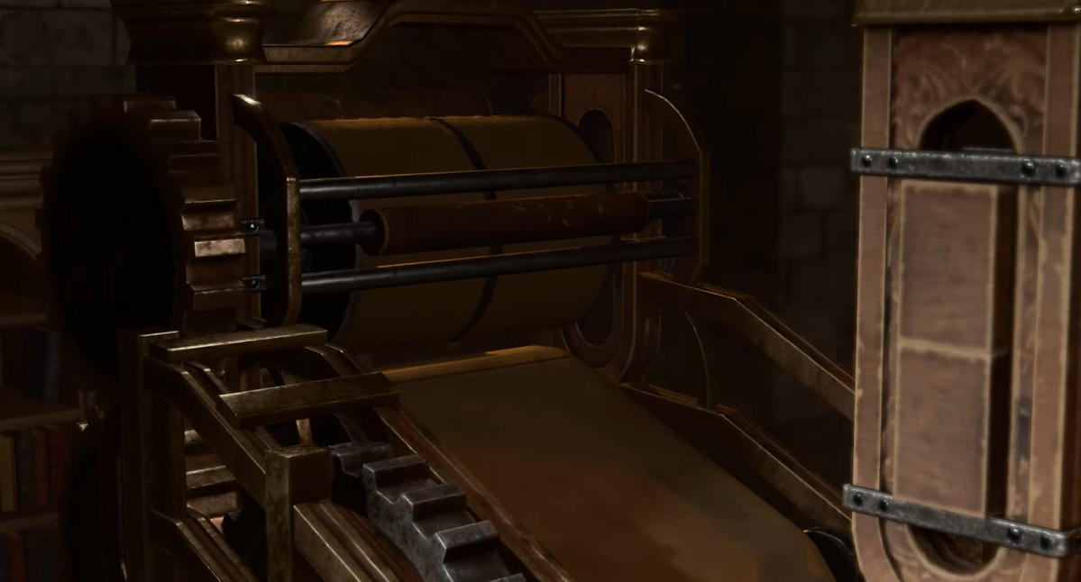 The printing press in Baldur's Gate 3.