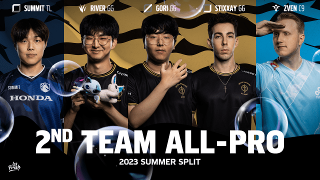 Summit, River, Gori, Stixxay, and Zven make up the 2023 Second Team All-Pro.