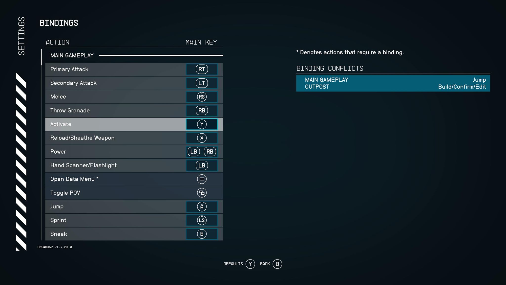 Best Starfield Controller Settings